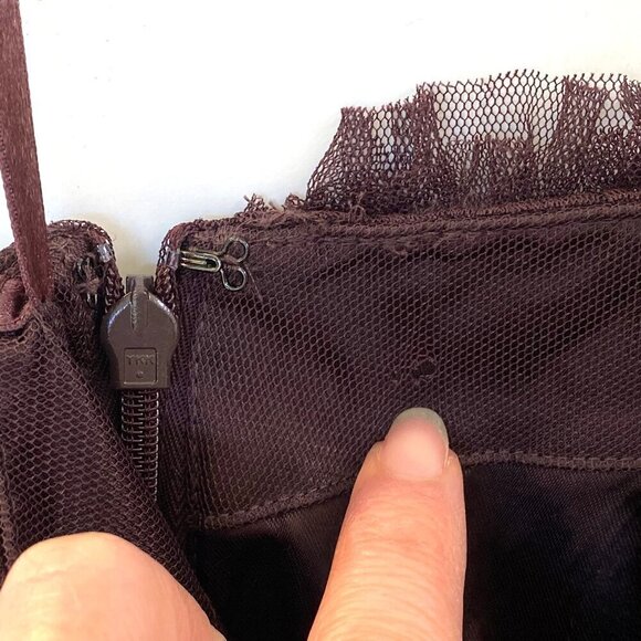 NWT Coast Strapless Tulle Gown Sweetheart Neckline Size 8 - Picture 15 of 15